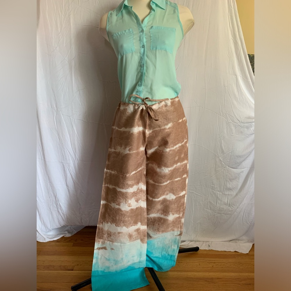 Venus linen ombré palazzo pants